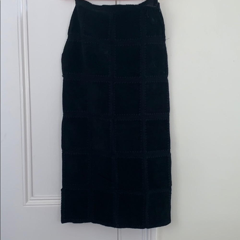 Vintage Suede Patchwork Maxi
